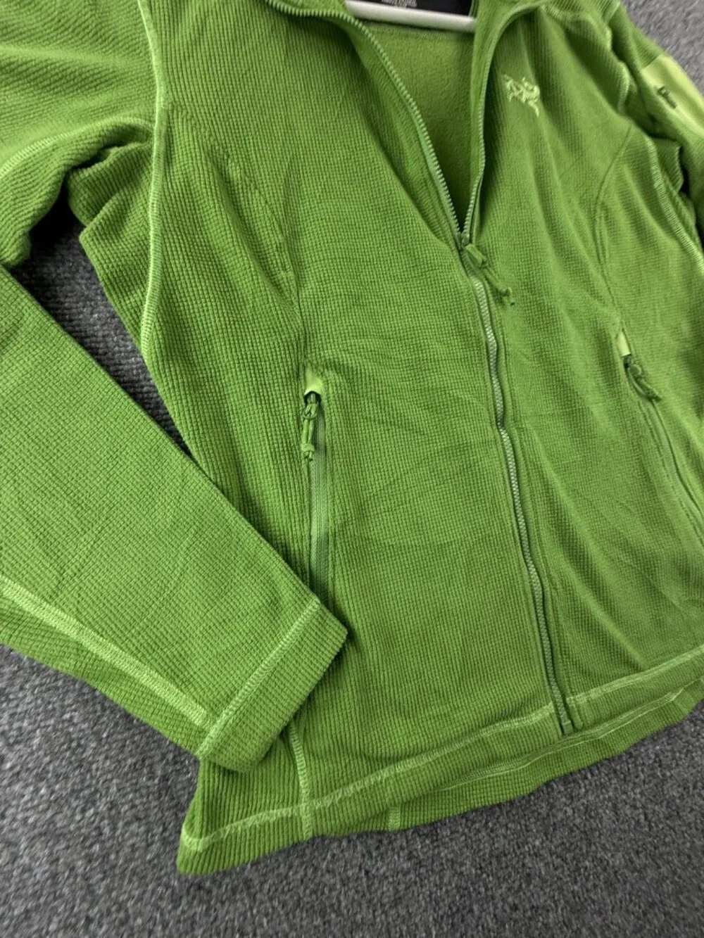 Arc'teryx Delta LT 14459 Jacket Polyester Medium Fleece Green Logo Gorp Women